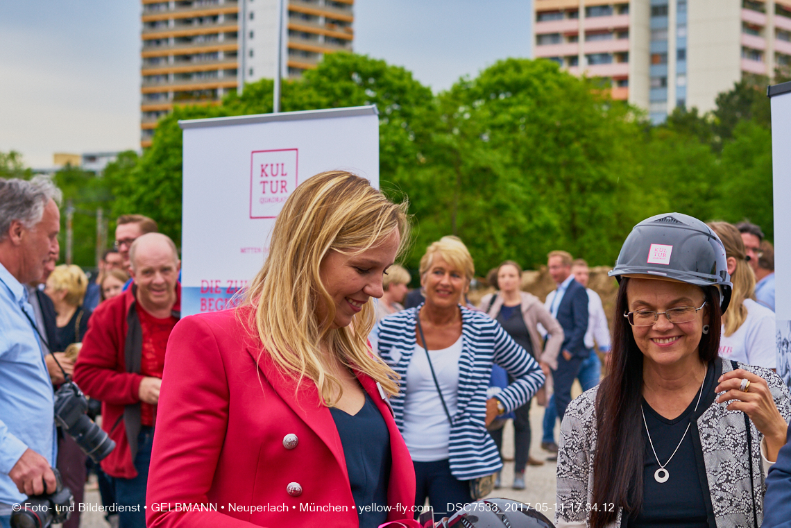 11. Mai 2017 - Grundsteinlegung für die LOGE und dem Kulturquadrat in Neuperlach